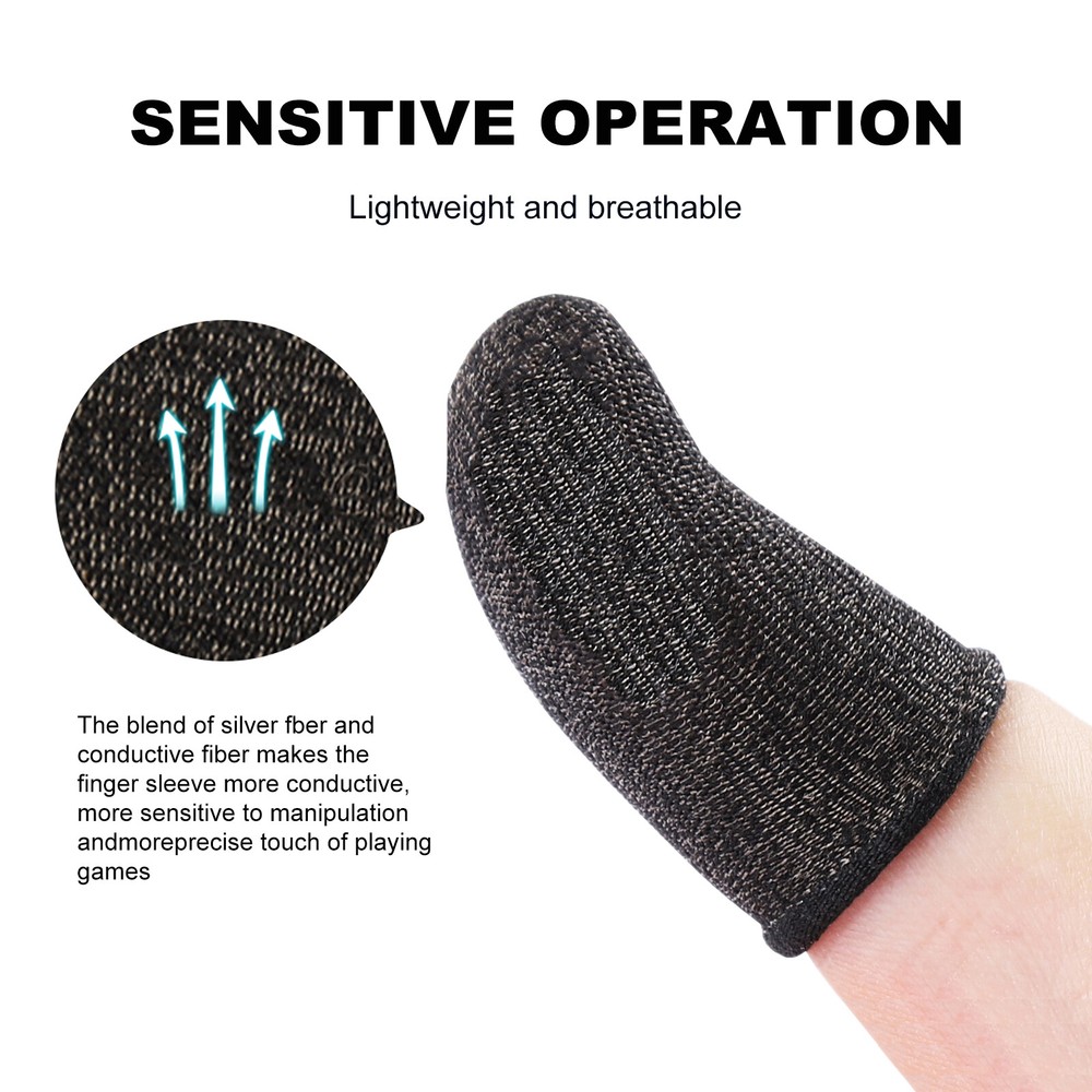 Lot Touch Screen Gaming Finger Sleeve Mobile Game Controller Sweatproof Gloves