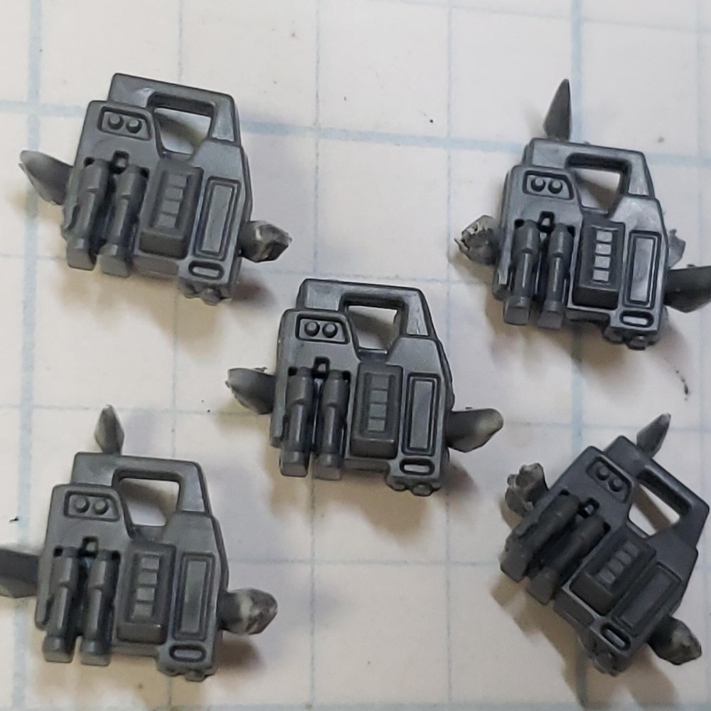 Warhammer 40k Tau Empire Bits Fire Warriors Strike Team Technical Backpacks x5