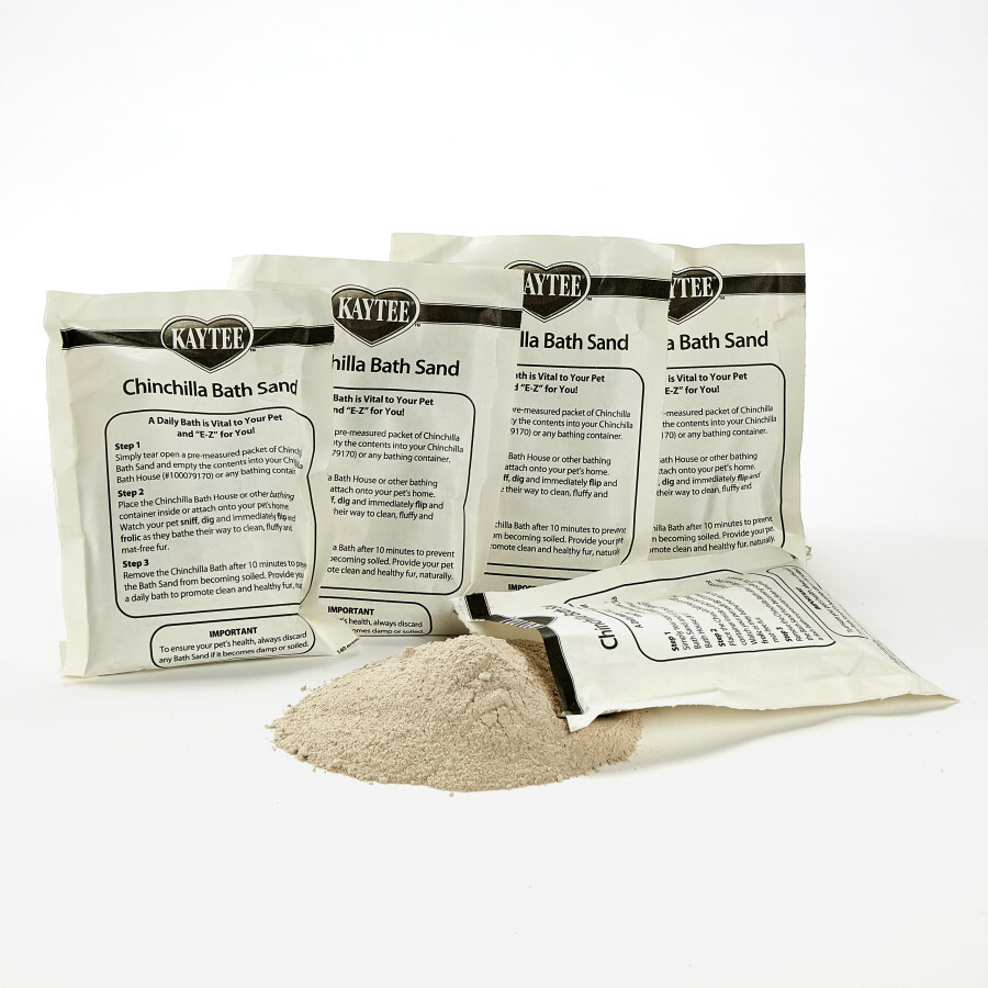Kaytee Super Pet Chinchilla Bath Sand 5 E-Z Pour Packets