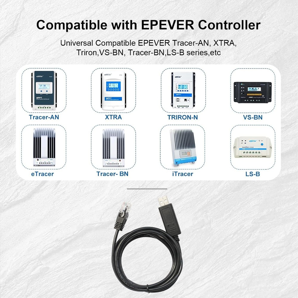 Solar Controller PC Communication CC-USB-RS485-150U Cable 1.5m Adapter
