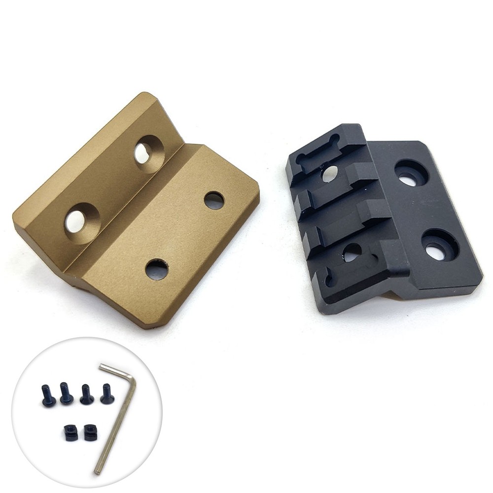 Tactical 45° Offset Rail Flashlight Mount for Mlok Keymod fit M300 M600 Serises