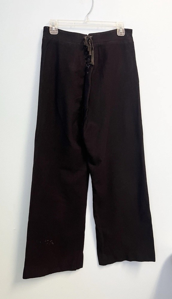 Vintage 1940s WWII US Navy Crackerjack 13 Button Wool Sailor Pants Flared