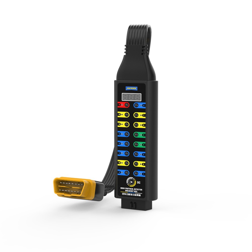 OBD2 Breakout Box Protocol Detector CAN Breakout Box Diagnosis w/Wire Jumper