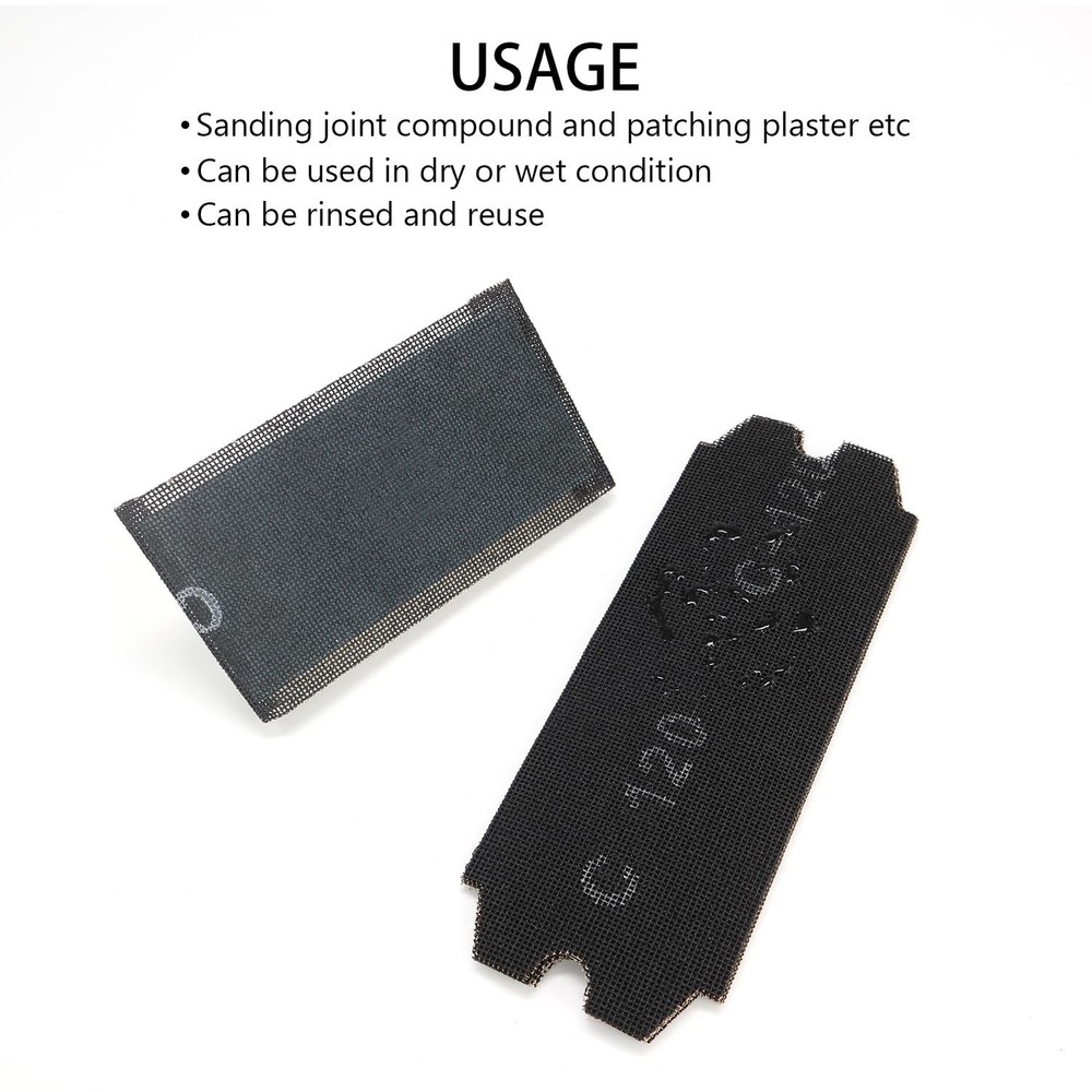 Drywall Sanding Screen Mesh Kit - 18pcs, Multiple Grits