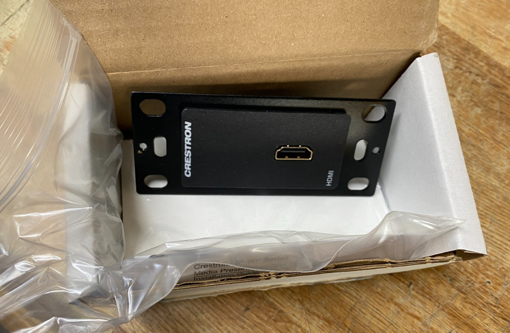 Crestron MP-WP152-B HDMI Media Wall Plate Black