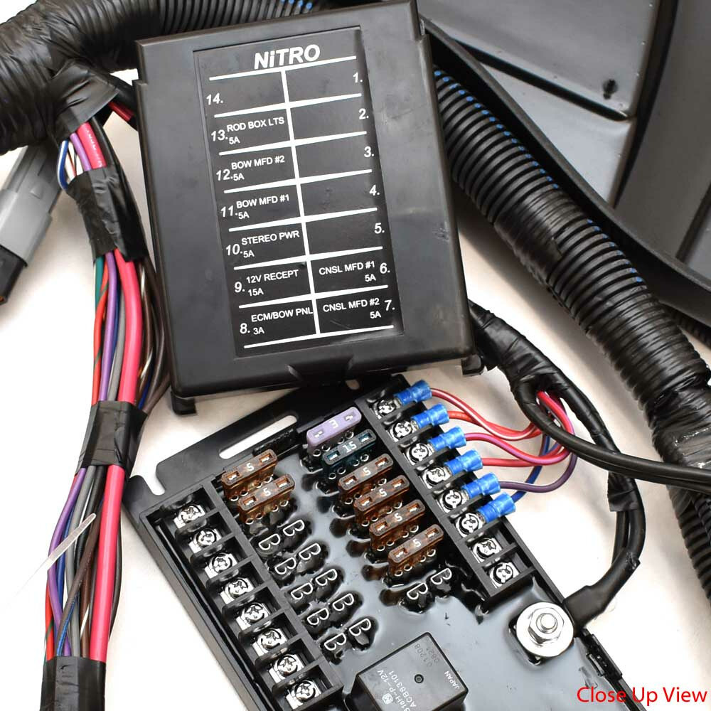 Nitro Boat Dash Switch Panel 340497 | Z19 w/ Keypad Black Silver 2021