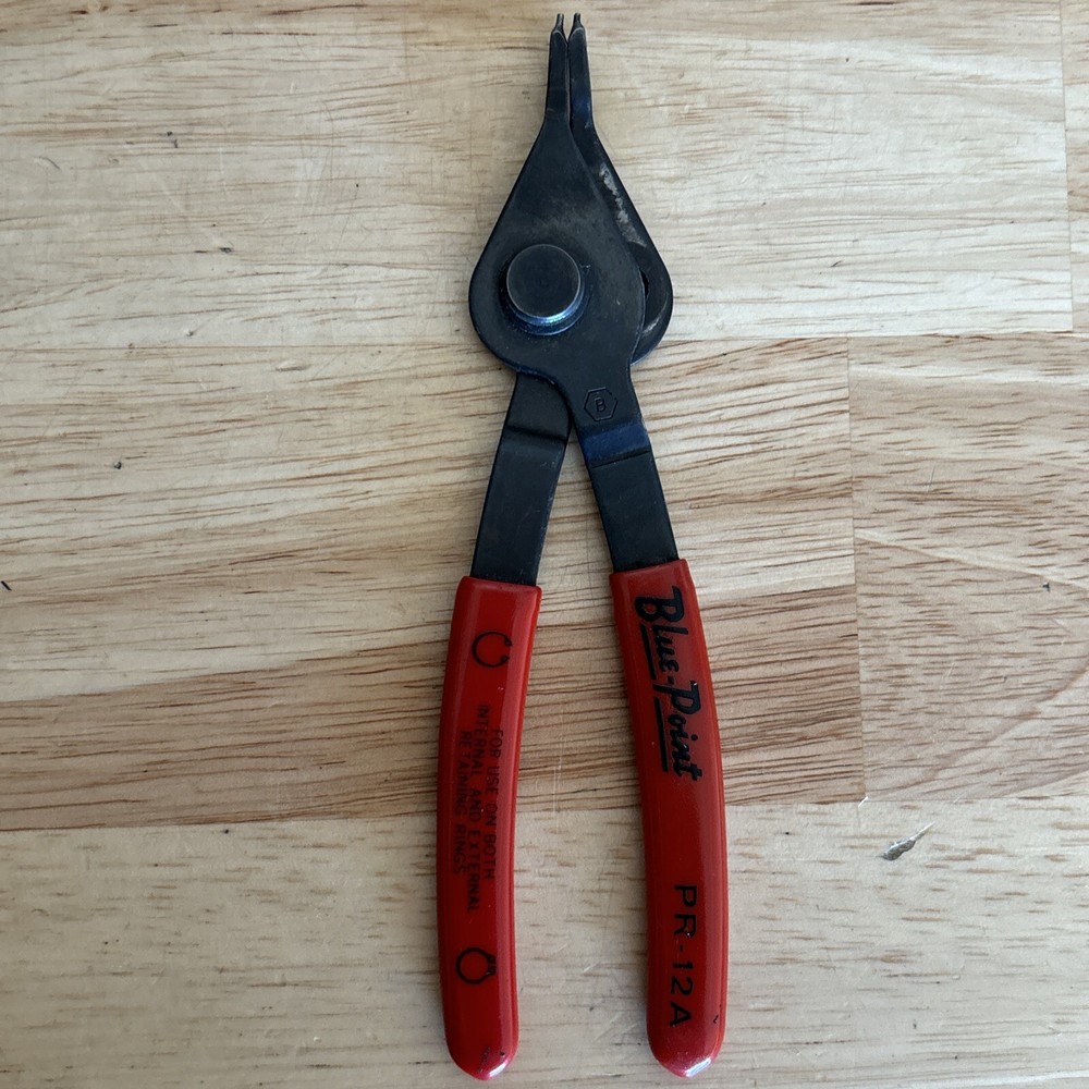 Blue Point Straight Snap Ring Pliers External & External Reversible PR12A USA