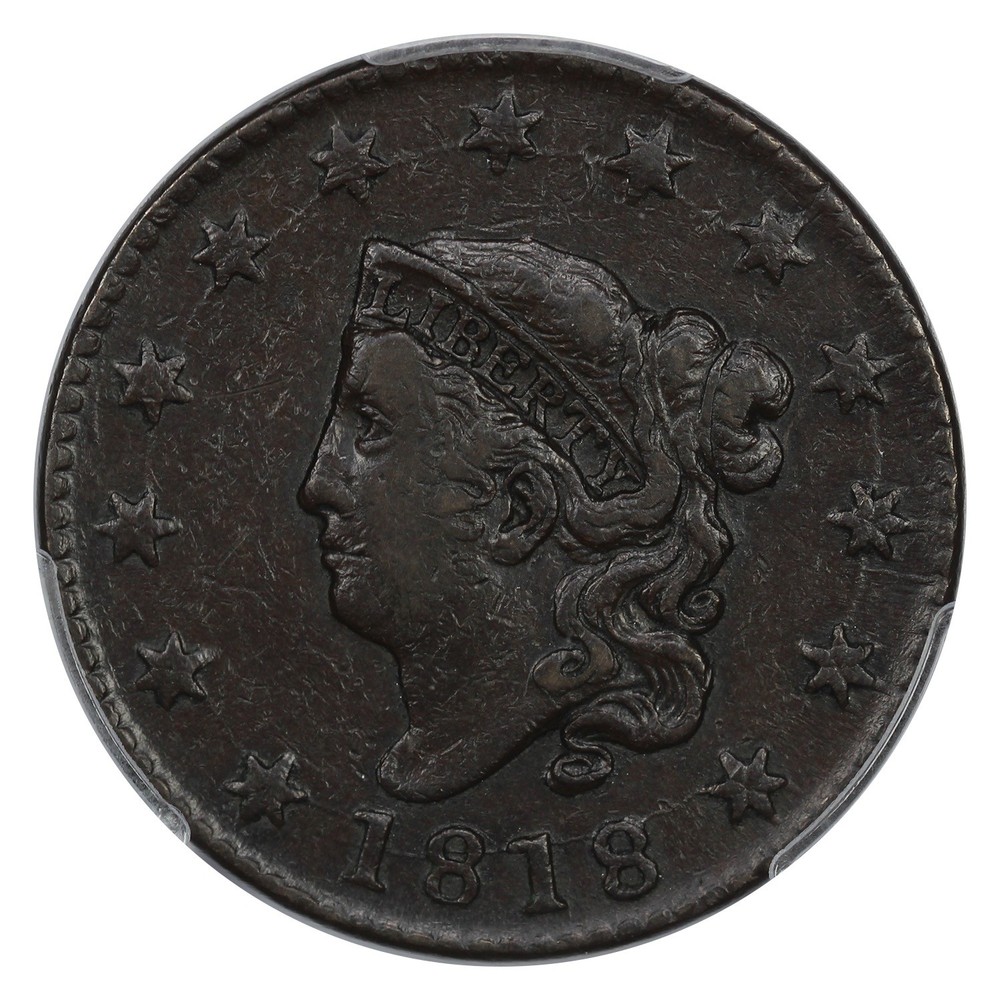 1818 1C PCGS VF30 - Coronet Head Cent