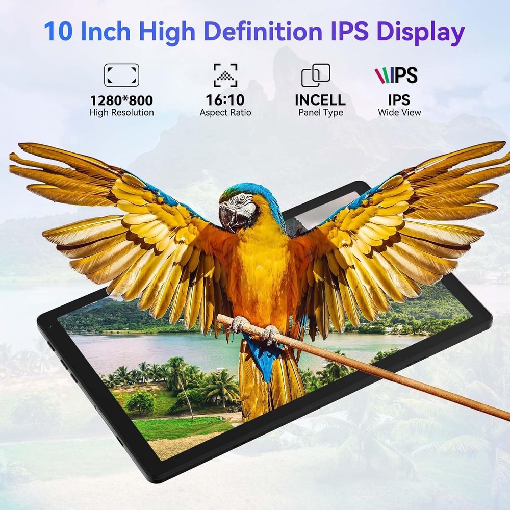 10.1 inch Android 14 Tablet 20+64GB Touchscreen Hexa-core Processor Wi-Fi IPS