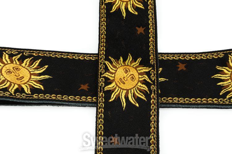 Levy's MPJG '60s Sun Polyester Guitar Strap - Black