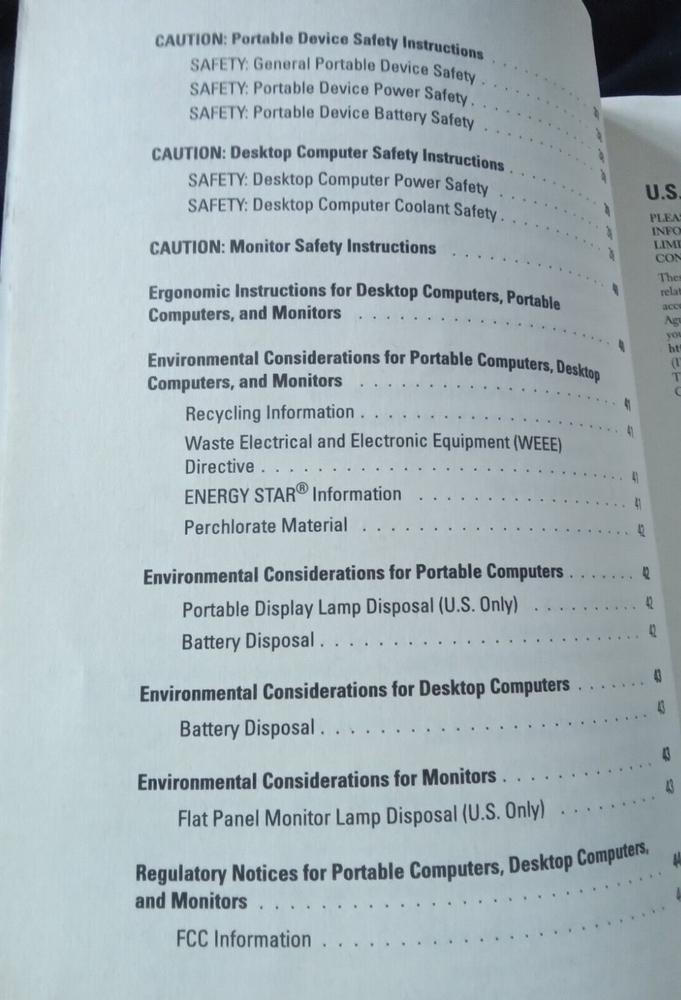 DELL COMPUTERS AND MONITORS PRODUCT INFORMATION GUIDE 2007