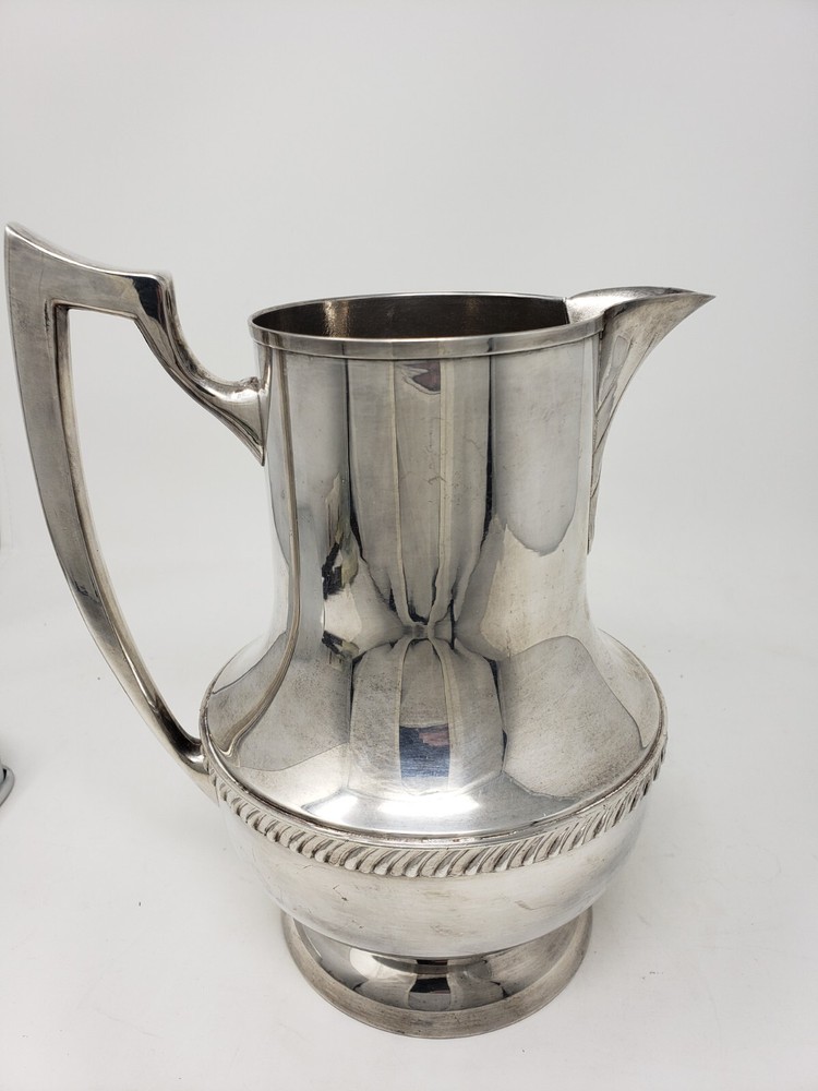 "National Silver" Silver On Copper Silverplate Beverage Pitcher EXCELLENT!