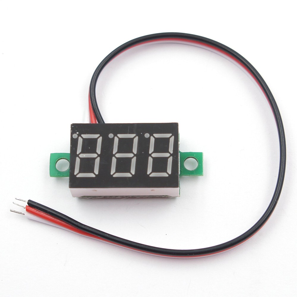 DC 0-30V 3-Wire Voltmeter 3-Digit LED Display Panel Volt Meter Voltage Tester