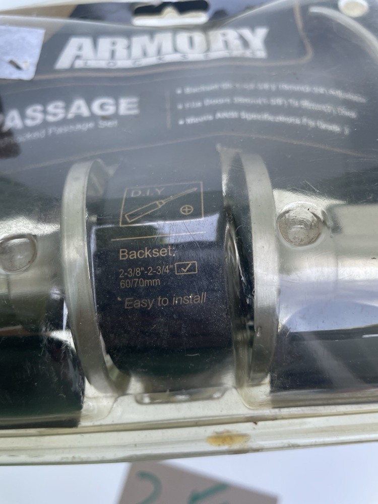 Armory Locksets Passage Unlocked Passage Set