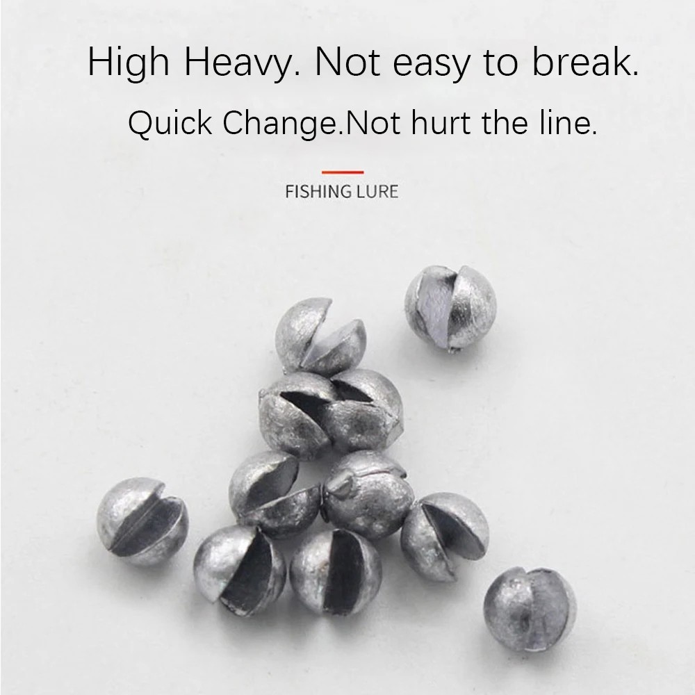 Fishing Sinker Set Split Lead Shot Sinker Round Bite Lead Weight Tackle