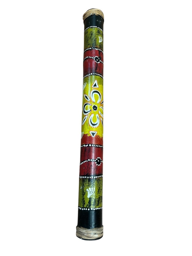 Rain Stick Rainmaker 24 inch Paint Flower Design