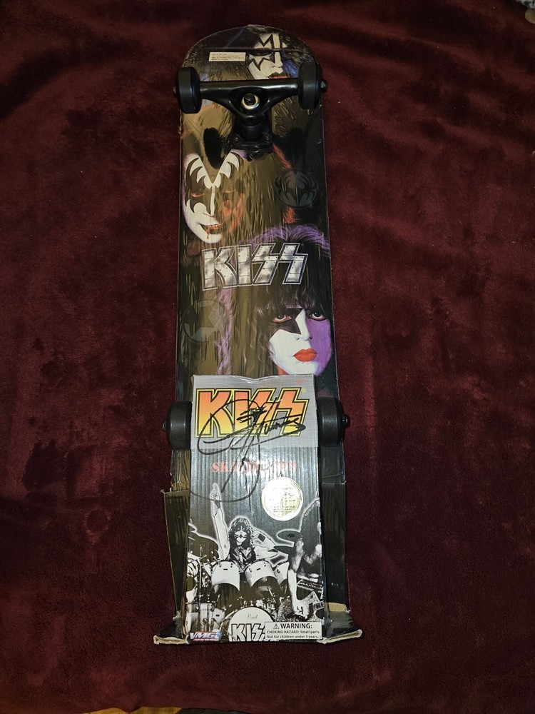 KISS Solo Album Faces Skateboard from Gene Simmons Personal Collection SIGNED!!