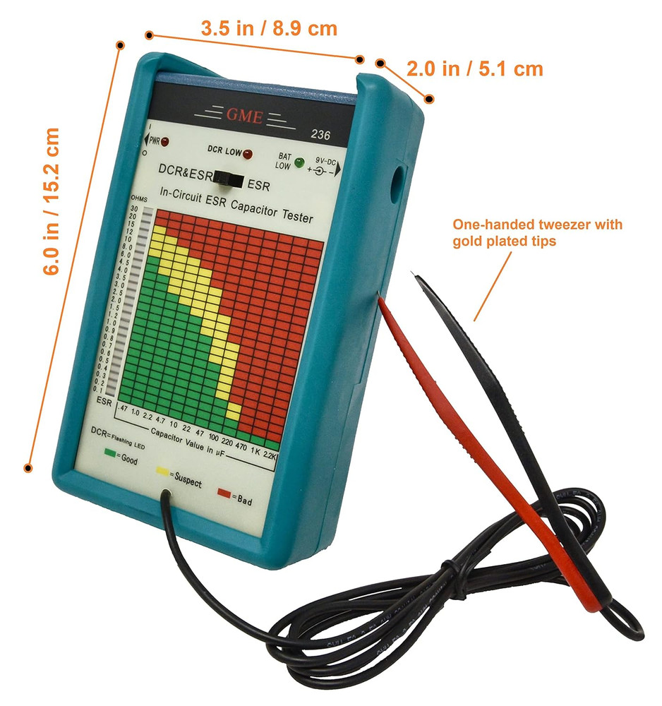 USA-Made Professional ESR Capacitor Tester & Capacitance Meter