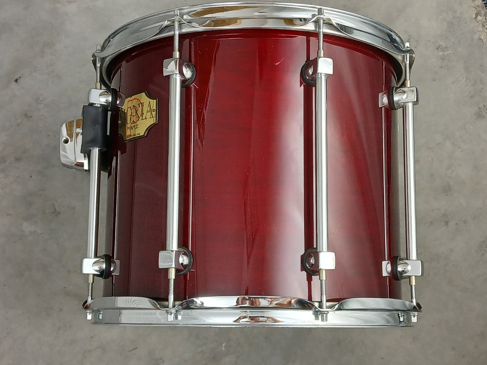 PREMIER SIGNIA 14" CHERRY FINISH TOM DRUM, NICE CONDITION!