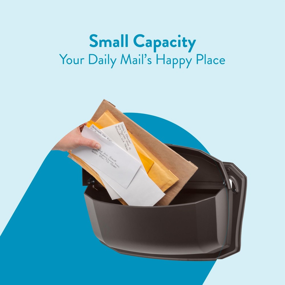 Architectural MAILBOXES 2541RZ-10 Villa Wall Mount Large, Rubbed Bronze