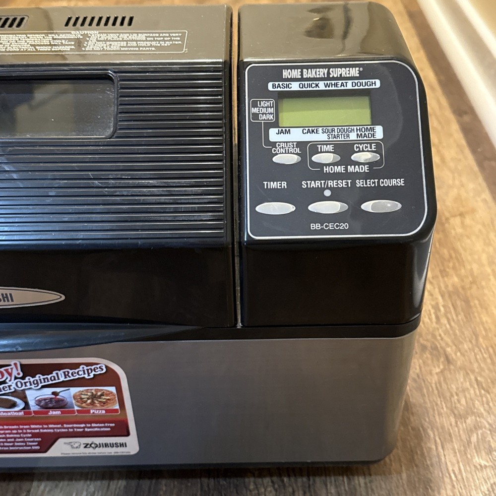 Zojirushi Bread Machine BB-CEC20 Home Bakery Supreme Breadmaker Black