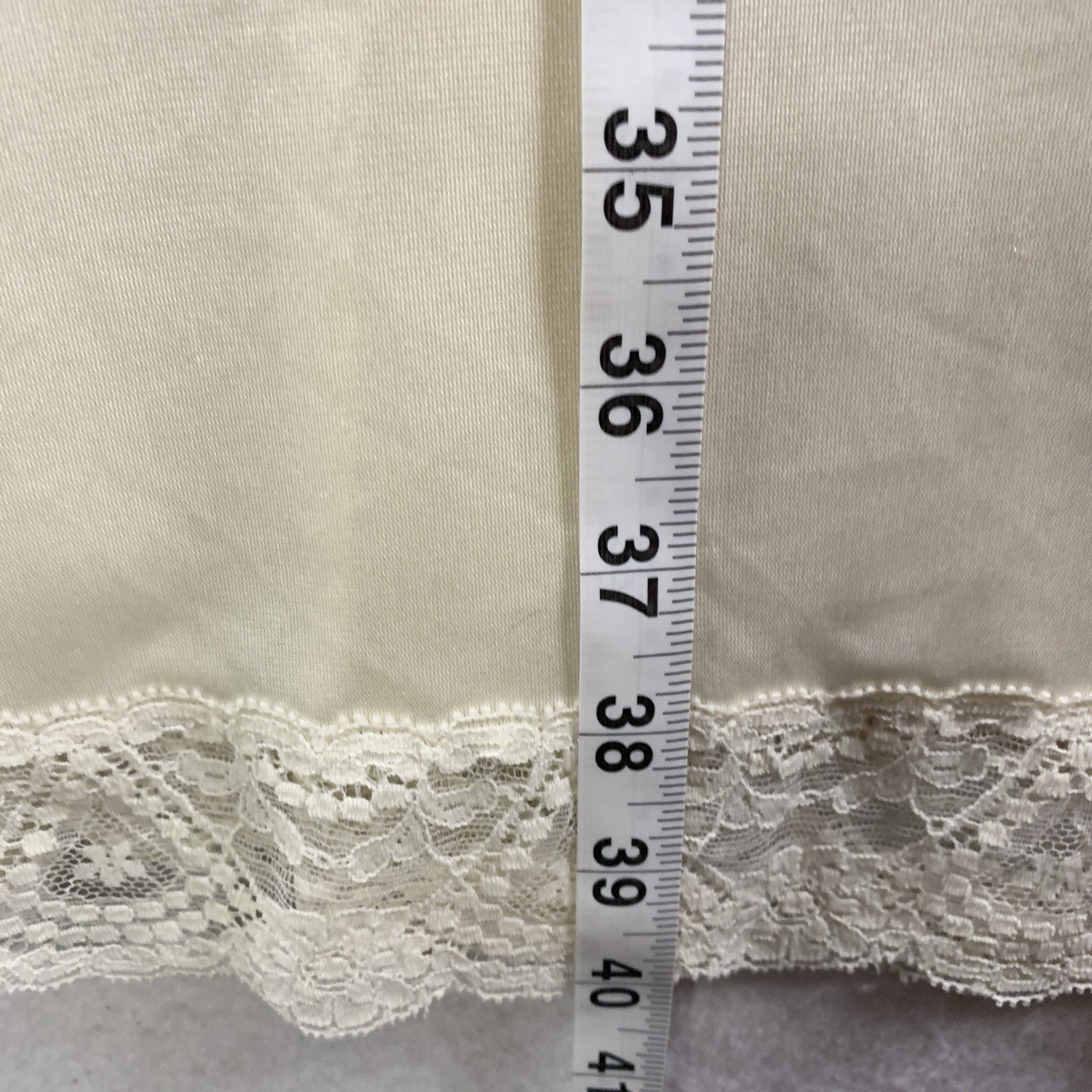 VTG Vassarette Babydoll Lace Trim Slip Dress Sz S Ivory Bridal Coquette Feminine