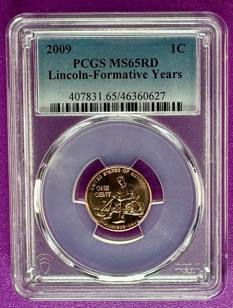 2009 1c Lincoln Formative Years Cent  PCGS MS65RD (627)