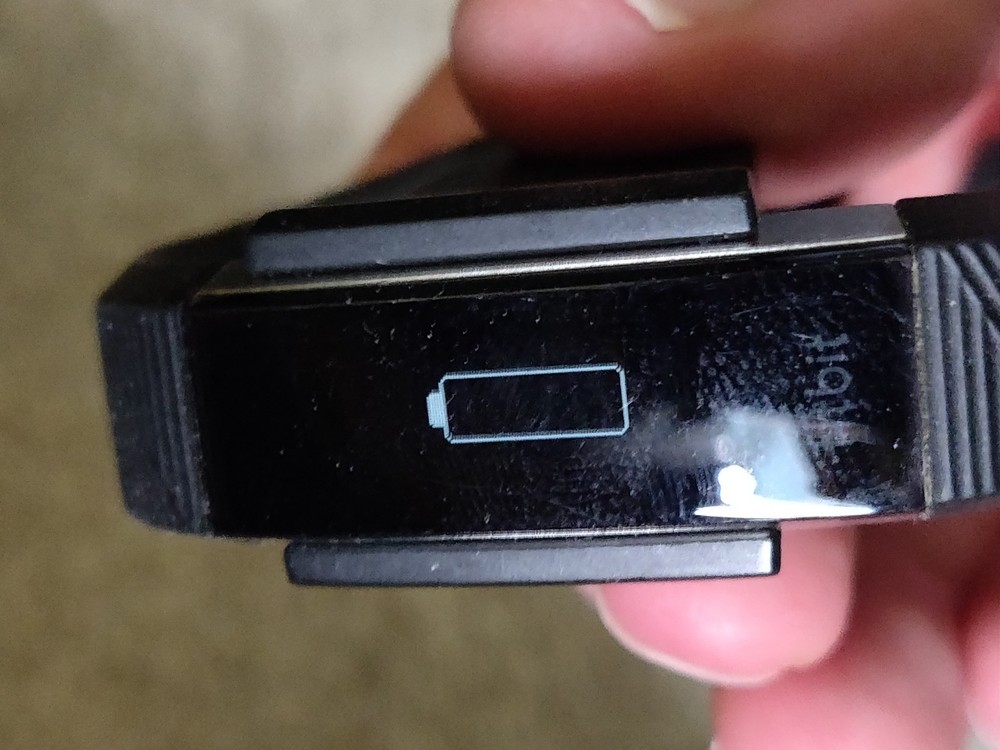 Fitbit Alta HR Activity Tracker - Black Band Needs New Battery READ
