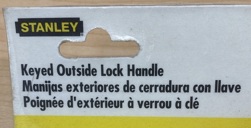 *No Mounting Hardware* Stanley Keyed Outside Lock Handle 73-0910 / CD1850
