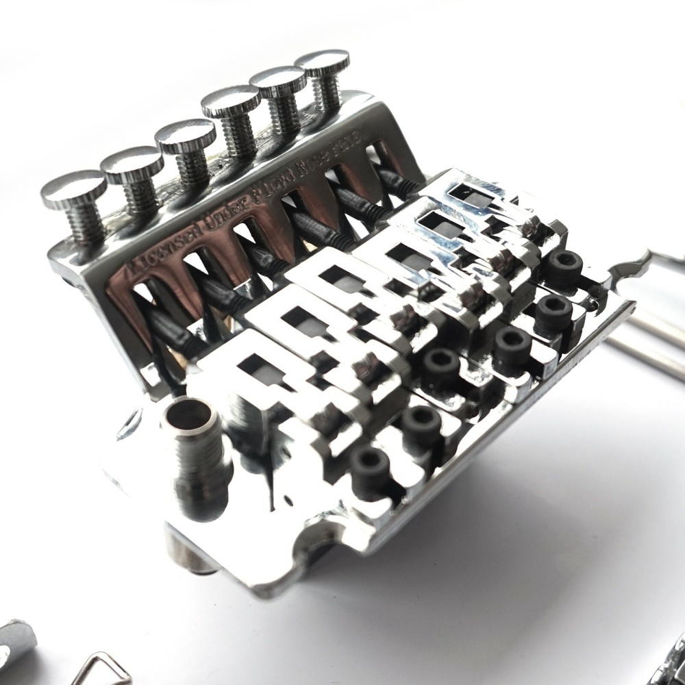 Floyd Rose Licensed Tremolo System - Double Locking Bridge - Full Kit - Chrome