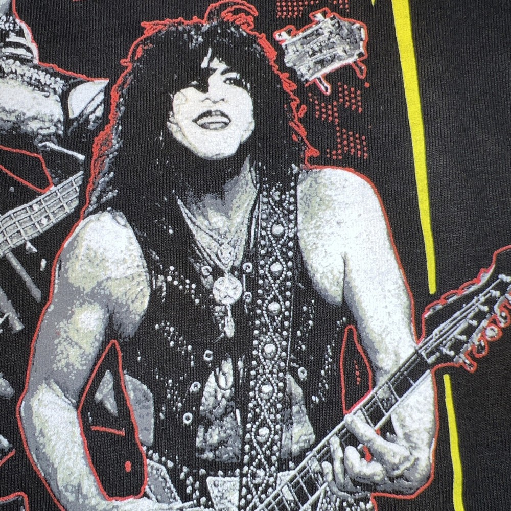 KISS’s Paul Stanley Gene Simmons 40 Years World Tour’ Shirt Adult XL Black New