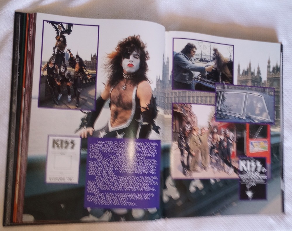 Signed Kiss Kisstory Book Paul Stanley Gene Simmons Bruce Eric Serial # First