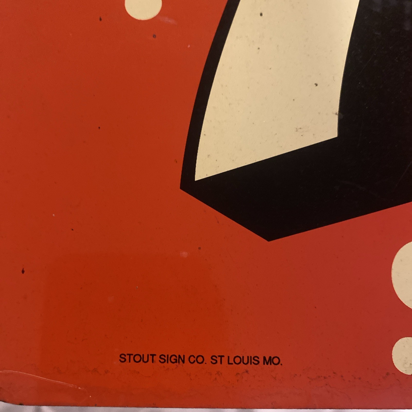 STOUT SIGN CO. LIMITED EDITION DOUBLE SIDED 7UP FLANGE SIGN 1964 Made In USA!!