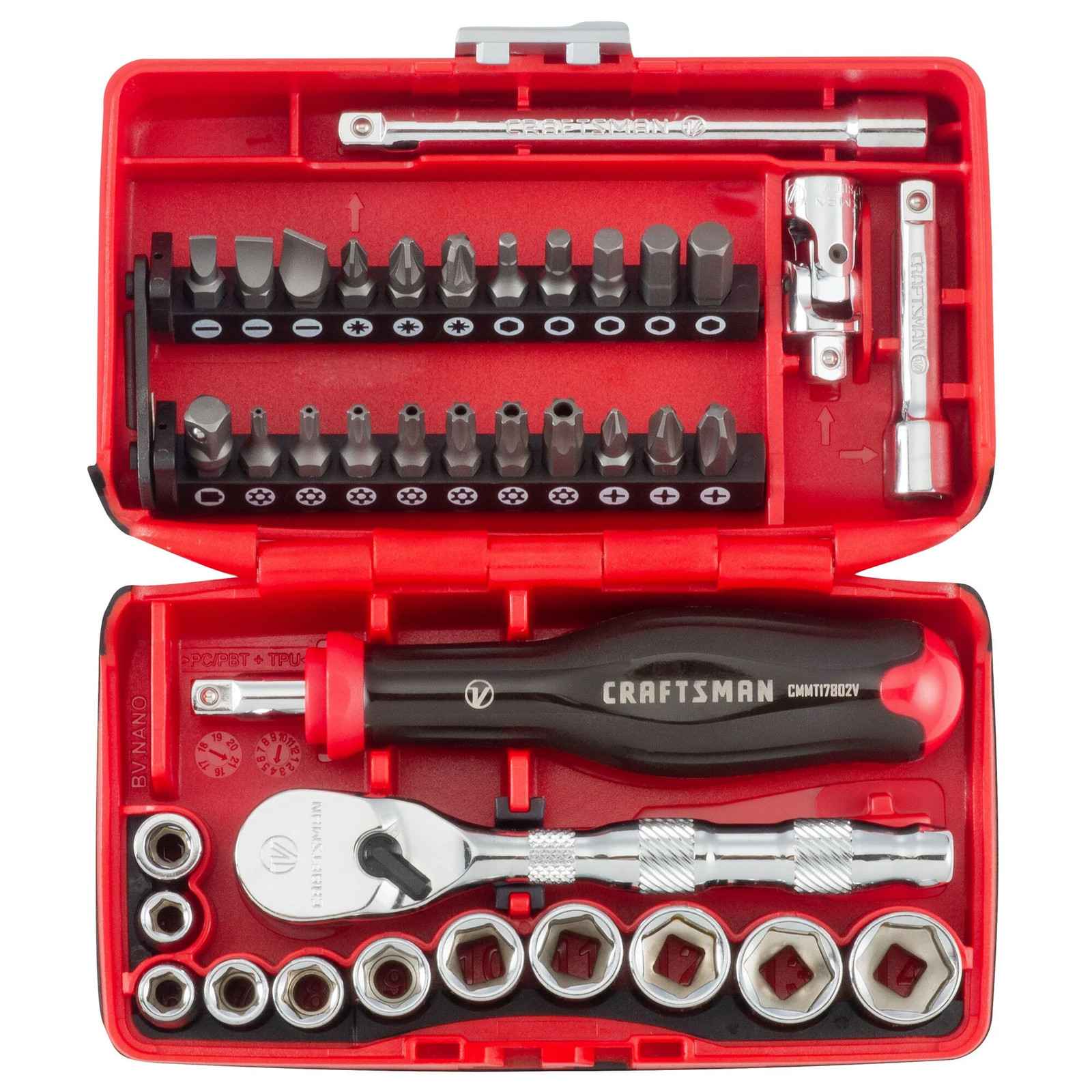 V-Series(TM) 1/4 In. Drive Metric 6-Point Tool Set (38 Pc.) - CMMT45751V