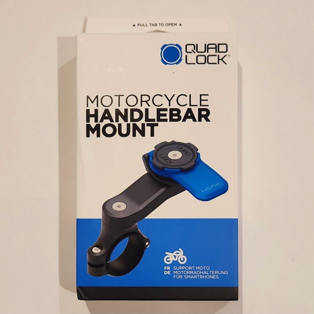 QUAD LOCK Motorcycle Handlebar Phone Mount NEW Quadlock