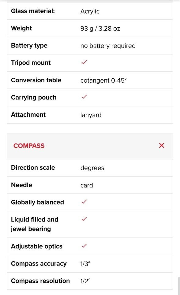 Suunto- KB-14/360 precision compass new / never used
