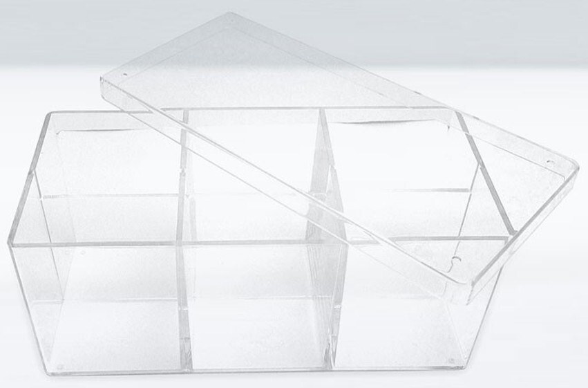 Ultimate Guard Stack n Safe Storage Box 480 Card Case Clear Compartment Dividers