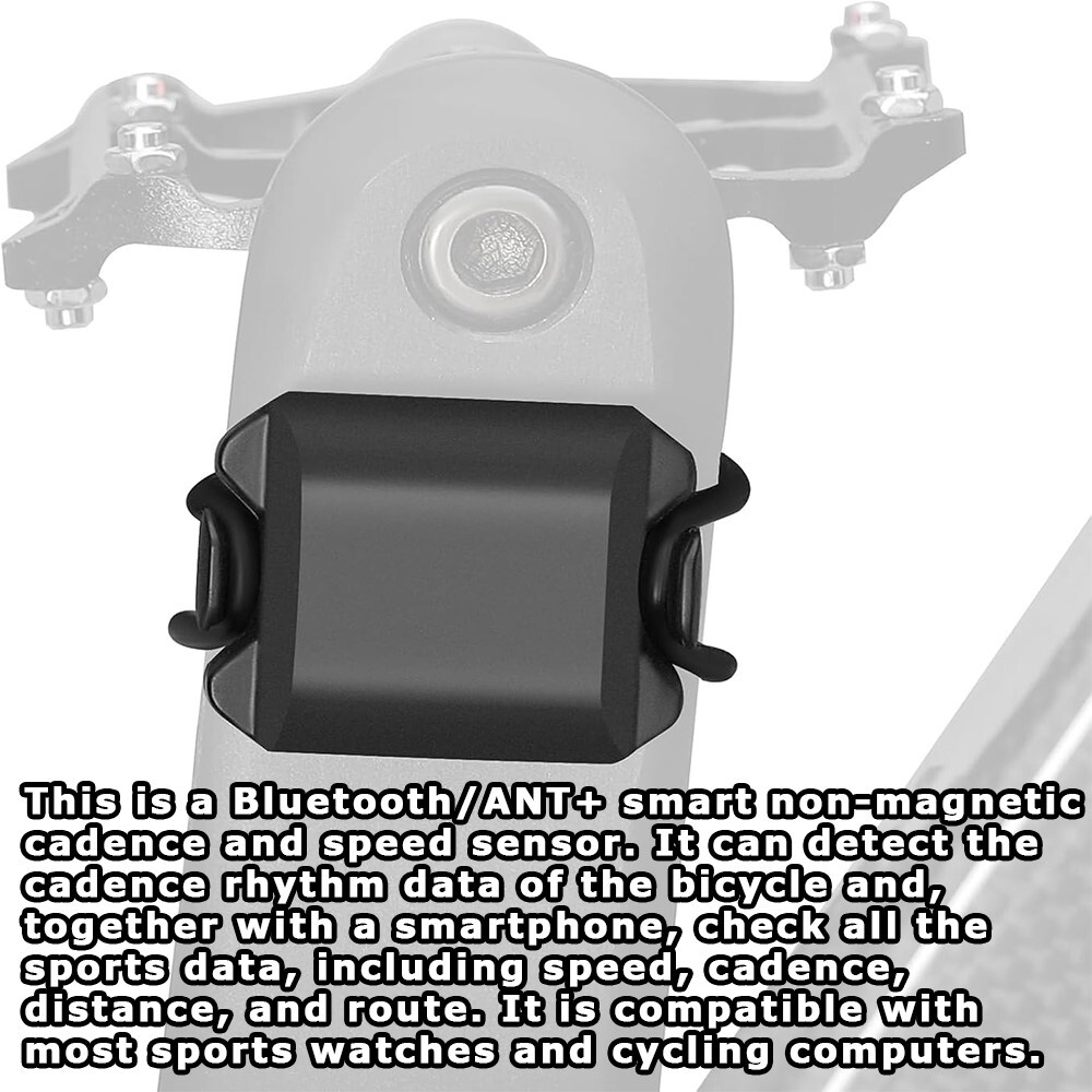 Multi-Functional Durable Sturdy Bluetooth & ANT + Dual-Mode Speed Cadence Sensor