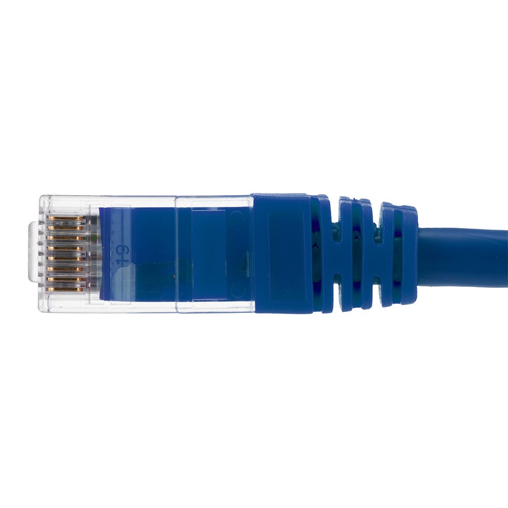 Ethernet Patch Cable CAT6A, UTP, 24AWG, 1 Ft, 10 pack, Blue