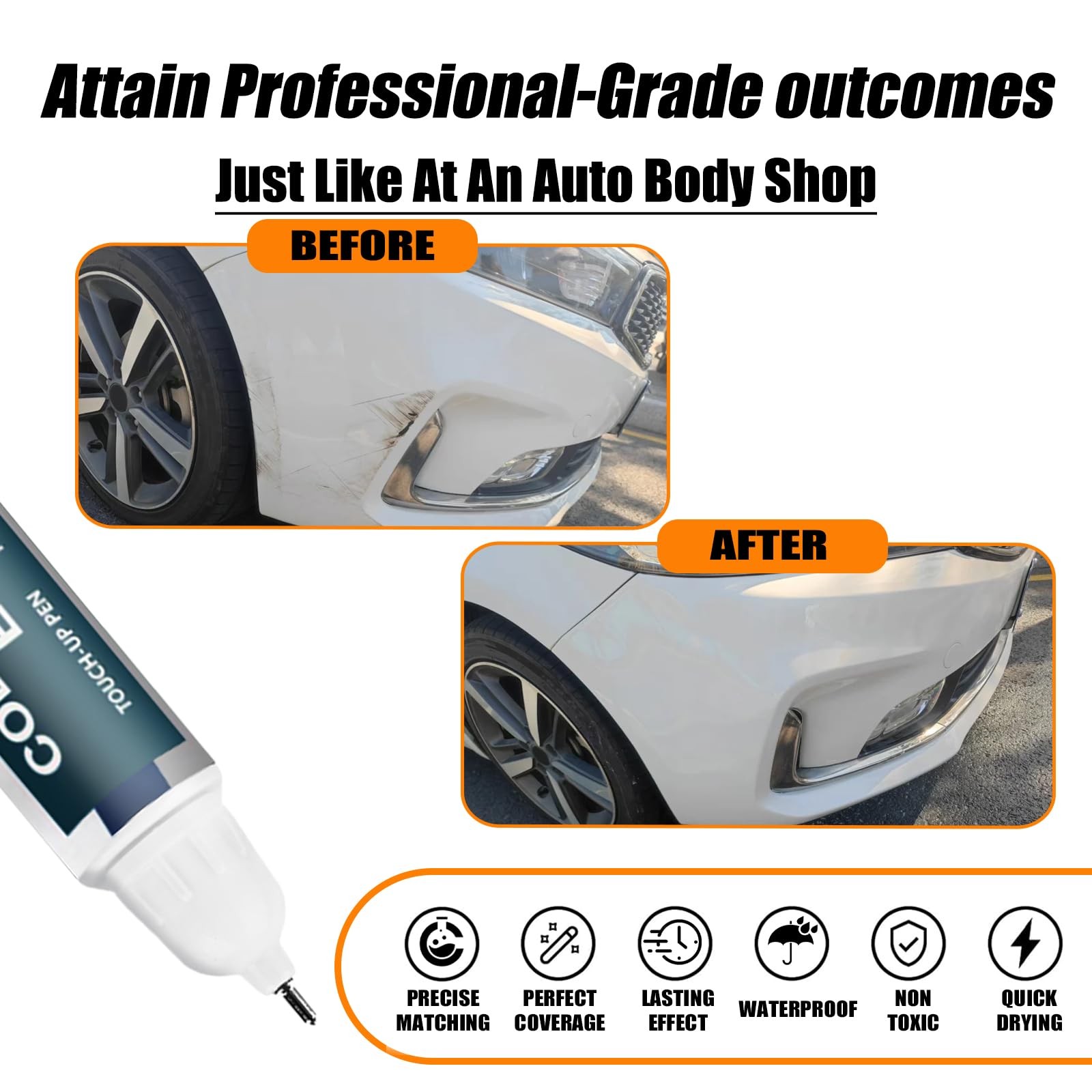 Snow White Pearl SWP Touch Up Paint for Kia Sportage Sorento Telluride 1PK 1