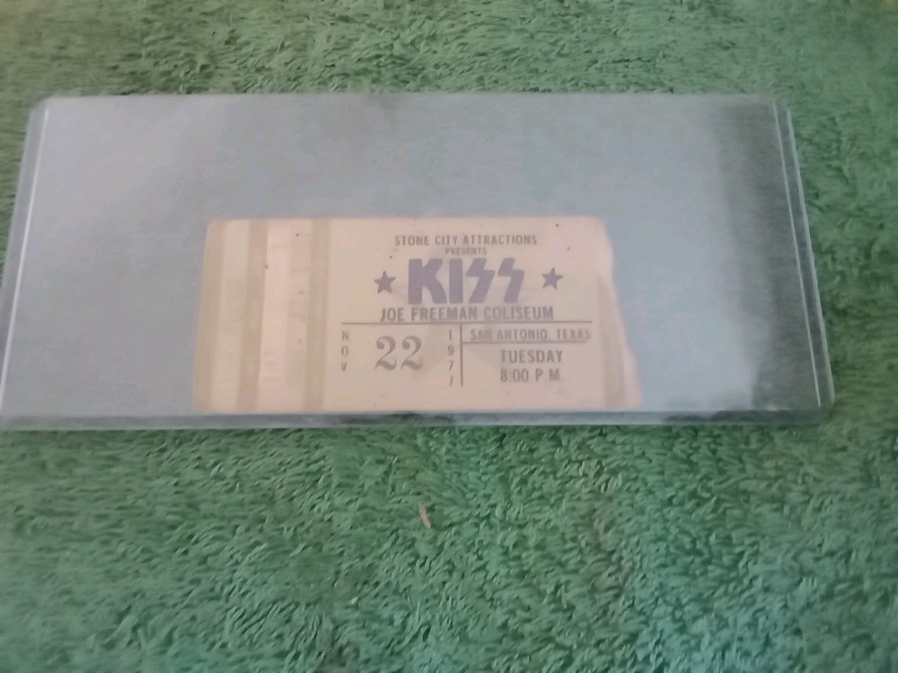 Kiss 💋 Ticket Stub History 🎸 Alive 2 Tour. 11-22-77, San Antonio Texas 👀