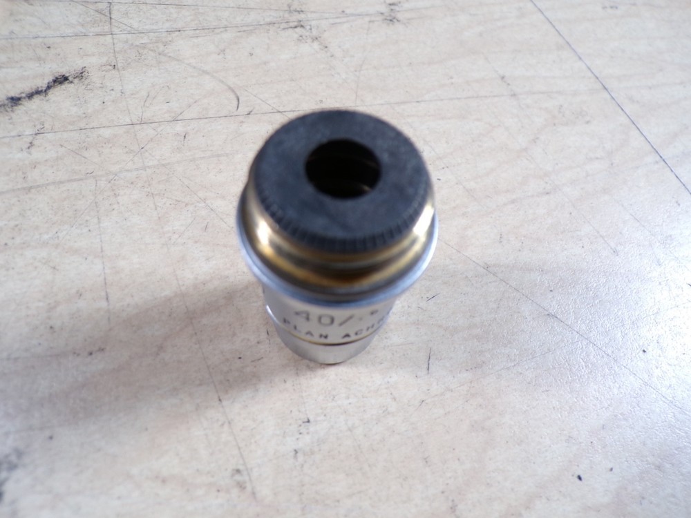 40X AO PLAN OBJECTIVE ACHRO CAT 1023 MICROSCOPE AMERICAN OPTICAL 40/66