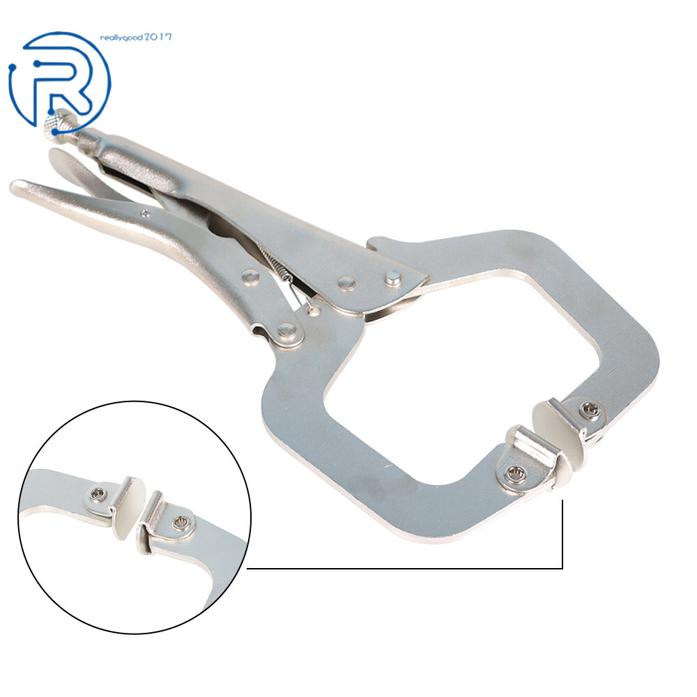 Adjustable 10 Pack Swivel Pad Locking C-Clamp Locking Pliers 11 Inch