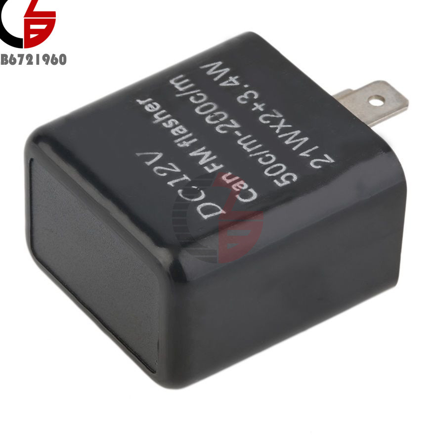 12V 2 Pin Motorcycle Blinker Adjustable Flasher LED Relay Turn Signal Indicator
