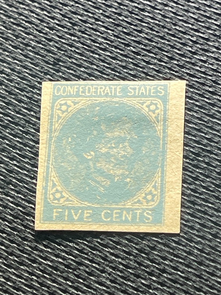 US CSA JEFFERSON DAVIS Confederate #206 Facsimile Stamp MH