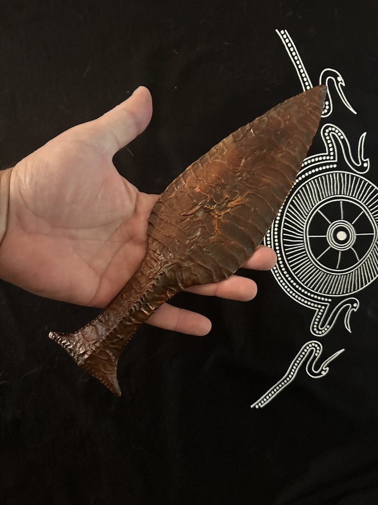 Solid Bronze Danish Fishtail Dagger.