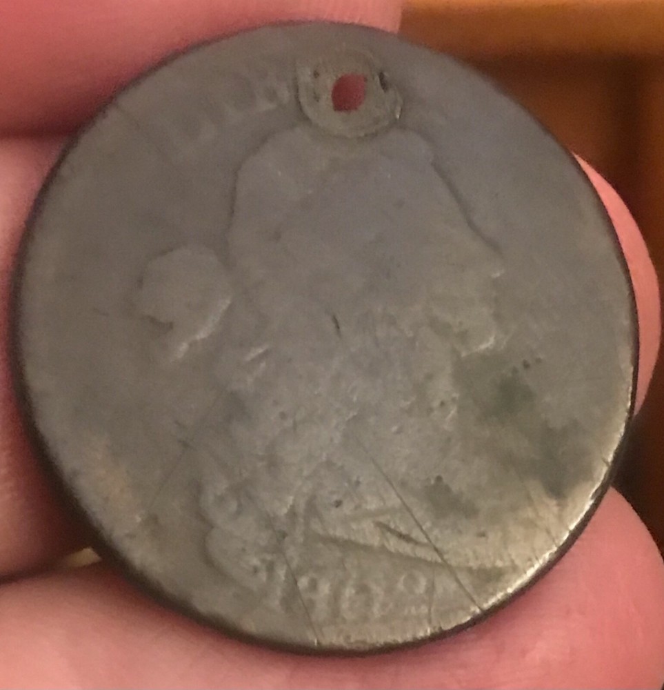 1802 large cent , Good Holed