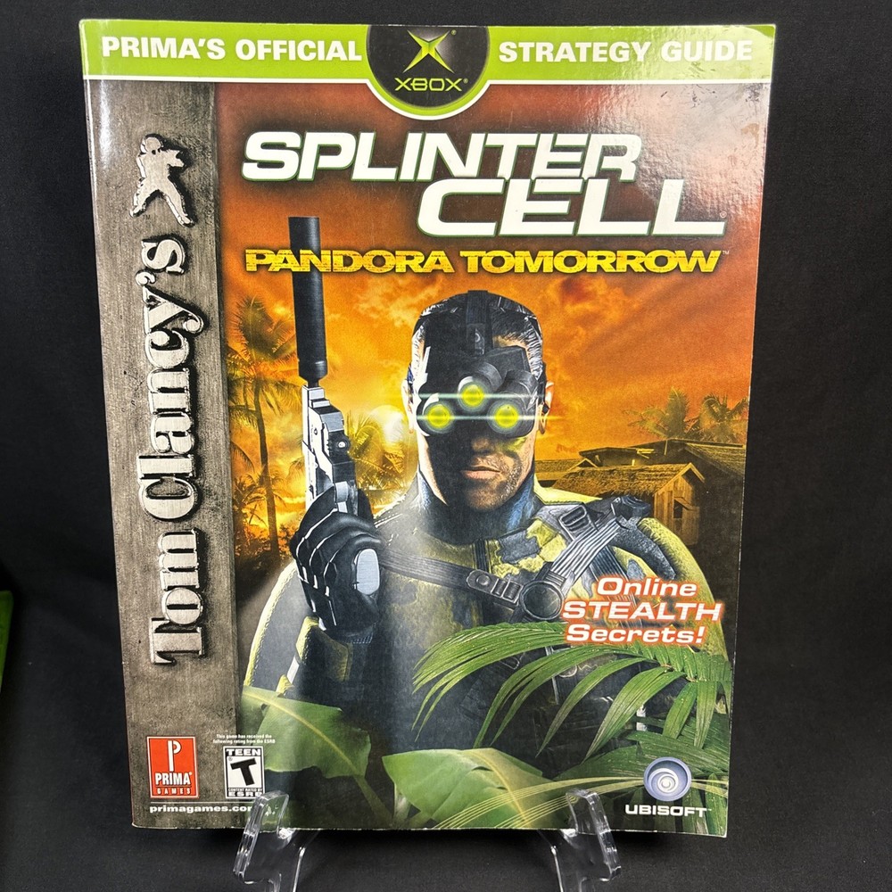 XBOX Bundle Tom Clancy's Splinter Cell Video Game & Official Strategy Book CIB