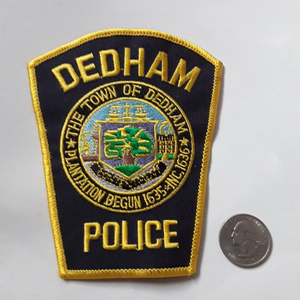 Dedham Massachusetts Police Patch, MA