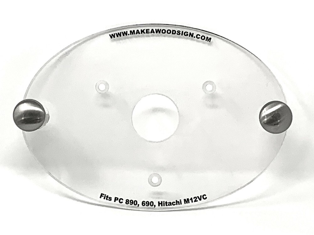 Porter Cable 890 Router Acrylic Base Plate